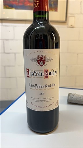Bordeaux Saint-Émilion Grand Cru Grand Cru Château Rozier 2015