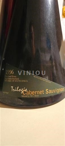 Rannikkoalue Swartland Swartland Winery Trilogie Cabernet Sauvignon 1996