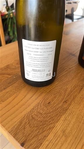 Borgonha Givry Premier Cru Hilly-Huberdeau Le Paradis 2015