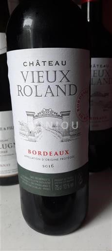Bordeaux Château Vieux Roland 2016