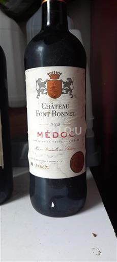 Bordéus Médoc Château Font Bonnet 2015