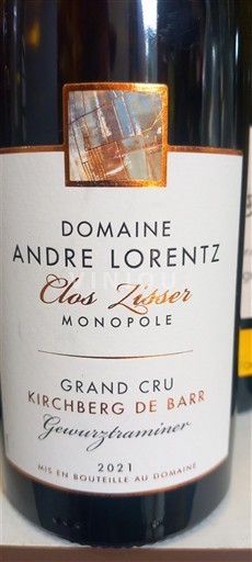 Alsace Không được chỉ định Grand Cru Domaine Andre Lorentz Clos Zisser Monopole 2021
