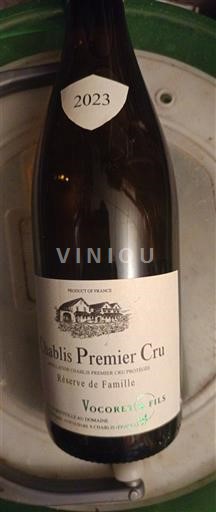 Borgoña Chablis Premier Cru Vocoret & Fils Réserve de Famille 2023