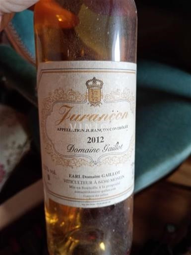 Jugozahod Jurançon Domaine Gaillot 2012