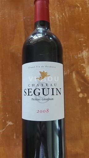 Bordeaux Pessac-Léognan Château Seguin 2008