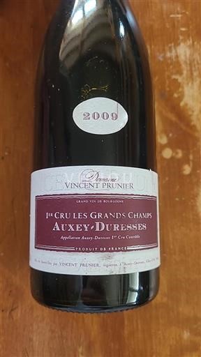 Burgund Auxey-Duresses Premier Cru Domaine Vincent Prunier Les Grands Champs 2009
