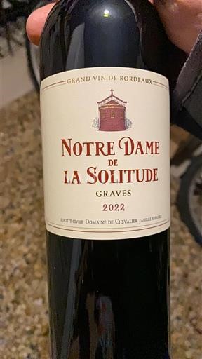 Bordeaux Graves Notre Dame de la Solitude 2022