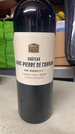 Bordeaux Saint-Estèphe Cru Bourgeois Château Saint-Pierre de Corbian 2020