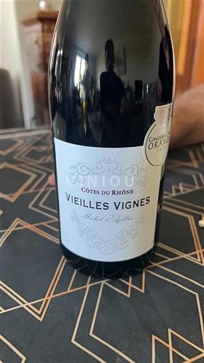 Rhônen laakso Côtes-du-rhône Michel Anjou Vieilles Vignes Ei vuosikertaa