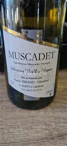 Vallée de la Loire Muscadet Patrice Briand Sélection Vieilles Vignes Non Millésimé