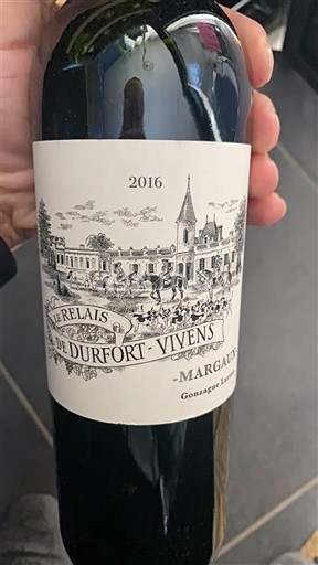 Bordeaux Margaux Durfort-Vivens Le Relais de Durfort-Vivens 2016