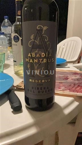 Vin Rouge sec Reserva Abadía Mantrús 2020 Espagne Castille et León Ribera del Duero DO