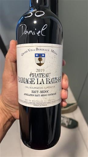 Bordeaux Haut-Médoc Château Ramage La Batisse 2019