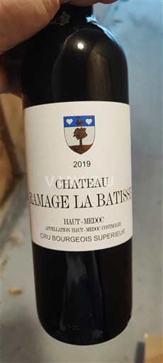 Bordeaux Haut-Médoc Château Ramage La Batisse 2019