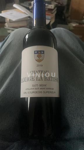 Bordeaux Haut-Médoc Château Ramage La Batisse 2019