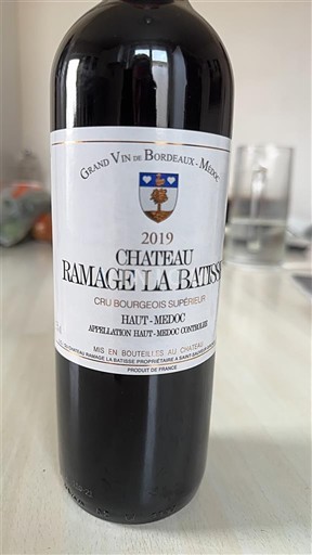 Bordeaux Haut-Médoc Château Ramage La Batisse 2019
