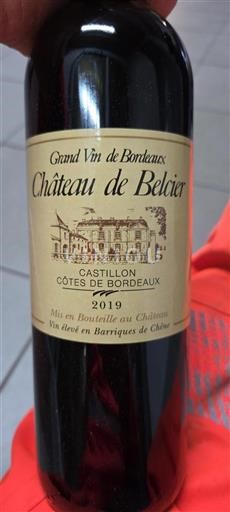 Bordeaux Castillon-côtes-de-bordeaux Château Belcier 2019