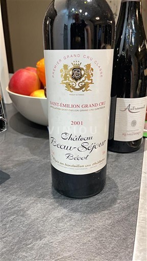 Bordeaux Saint-Émilion Grand Cru Château Beau-Séjour Bécot 2001