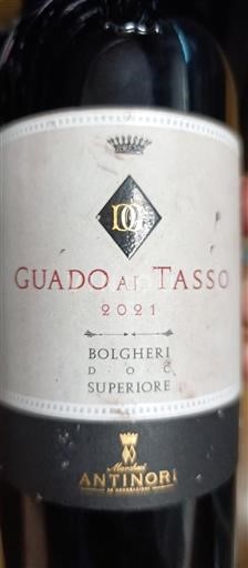 Toscana No especificado Marchesi Antinori Guado al Tasso 2021