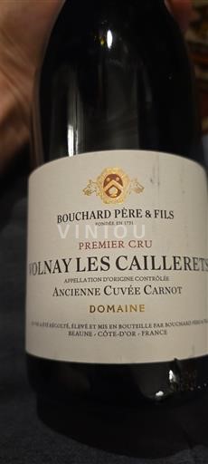 Borgoña Volnay Premier Cru Bouchard Père & Fils Ancienne Carnot Sin añada