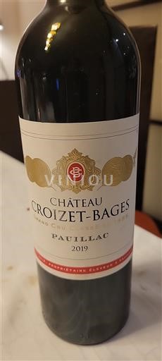 Bordeaux Pauillac Grand Cru Château Croizet-Bages 2019