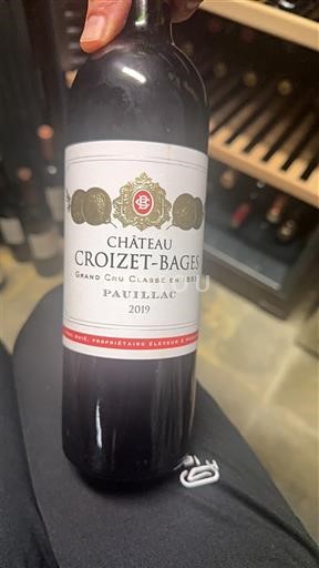 Bordeaux Pauillac Grand Cru Château Croizet-Bages 2019