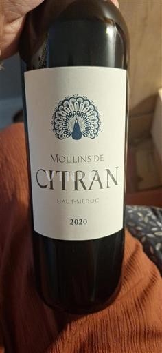 Burdeos Haut-Médoc Château Citran Moulins de Citran 2020