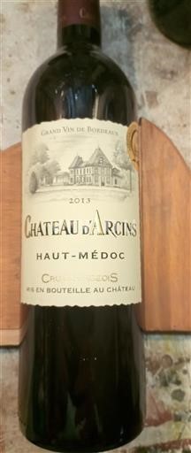 Bordeaux Haut-Médoc Château Arcins 2013