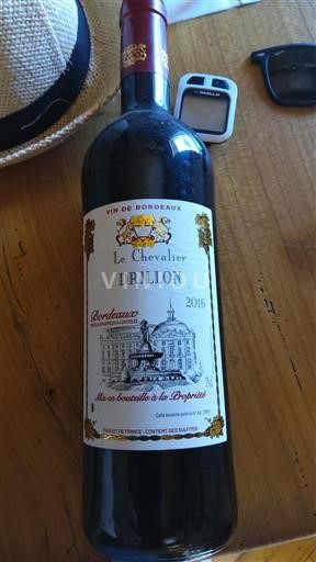 Bordeaux Le Chevalier Drillon 2016