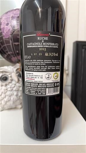 Piamonte Ruché di Castagnole Monferrato Laccento 2023