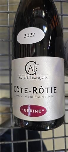 Rhônen laakso Côte-rôtie André François Gérine 2022