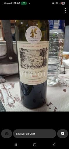 Bordeaux Médoc Cru Bourgeois Château Ramafort 2014