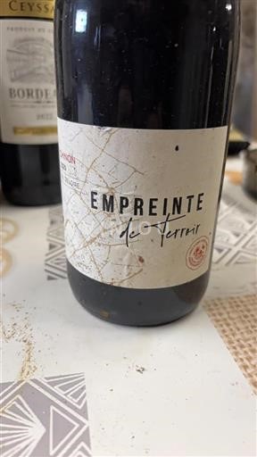 Vin Rouge sec Empreinte de Terroir 2020 France Vallée de la Loire Chinon AOC