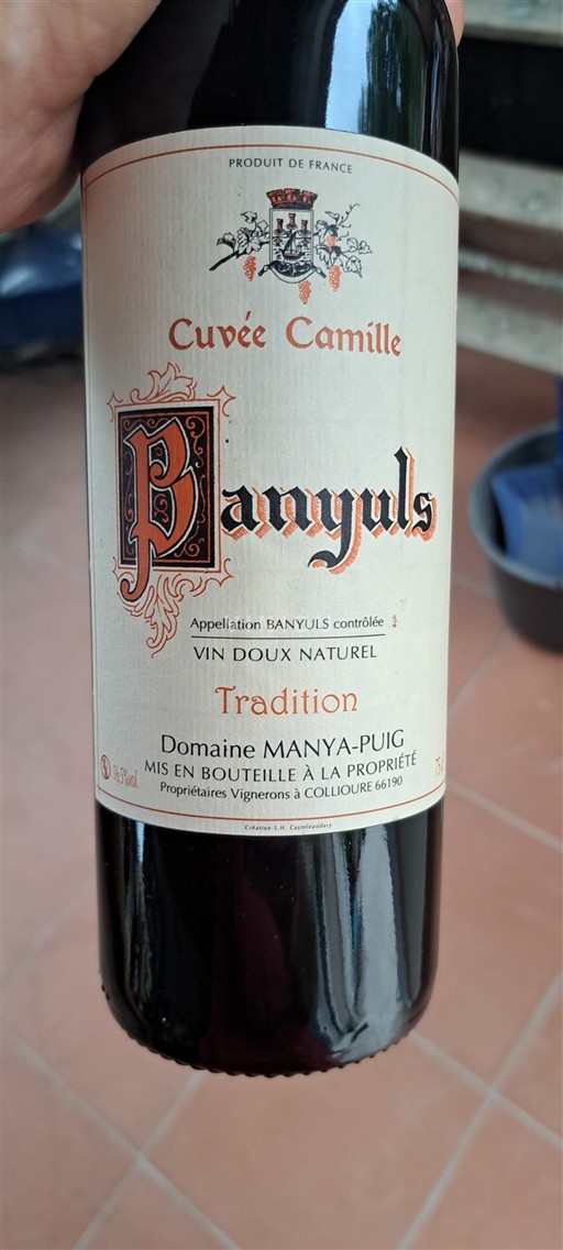 Roussillon Banyuls Domaine Manya-Puig Camille Icke årgångsbetecknad