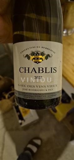 Burgundy Chablis GAEC des Vins Vieux José Rodrigues & Fils 2022
