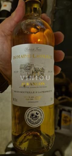 Vin Blanc sec Domaine Lasserie 2019 France Sud-Ouest Jurançon AOC hve