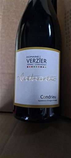 Rhônedalen Condrieu Domaine Verzier Authentic Ikke-årgang