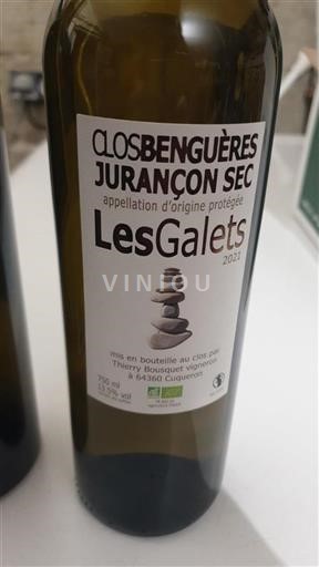 Sud-Ovest Jurançon Clos Benguères Les Galets 2021