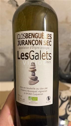 Zuidwest-Frankrijk Jurançon Clos Benguères Les Galets 2021