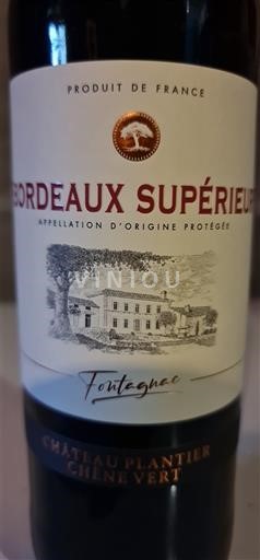 Bordeaux Bordeaux Supérieur Château Plantier du Chêne Vert Fontagnac Niet-geïntegreerd