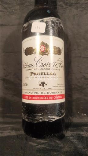 Bordeaux Pauillac Grand Cru Château Croizet-Bages 2000