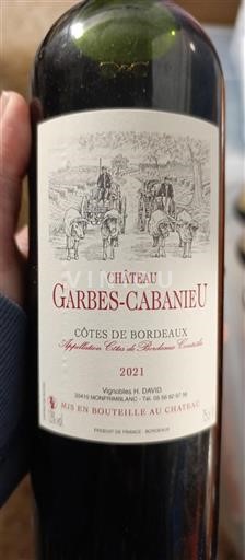Bordeaux Côtes-de-Bordeaux Château Garbes-Cabanieu 2021