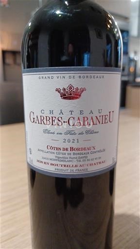 Bordeaux Côtes-de-Bordeaux Château Garbes-Cabanieu 2021