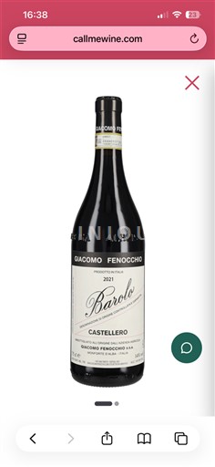 Piemonte Barolo Giacomo Fenocchio Castellero 2021