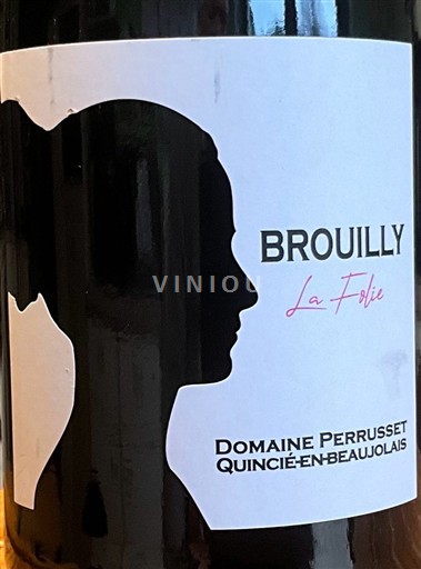 Rượu vang Rouge sec La Folie Domaine Perrusset 2023 Pháp Beaujolais Brouilly AOC