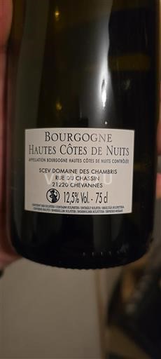 Bourgogne Domaine Des Chambris 2020