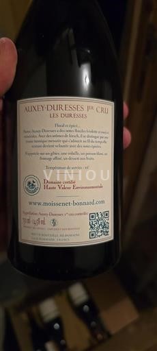 Bourgogne Auxey-Duresses Premier Cru Moissenet-Bonnard Les Duresses 2020