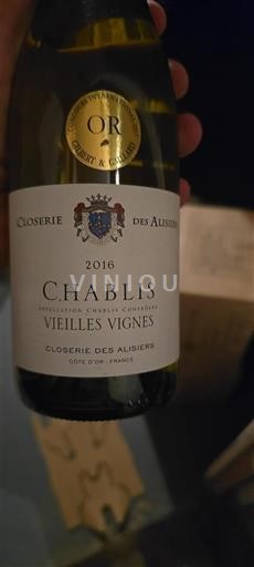 Burgundi Chablis Closerie des Alisiers Vieilles Vignes 2016