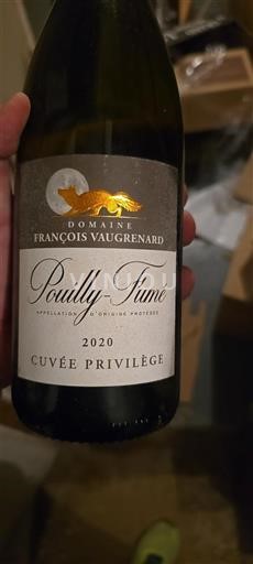Loire Valley Pouilly-fumé Domaine François Vaugrenard Privilège 2020