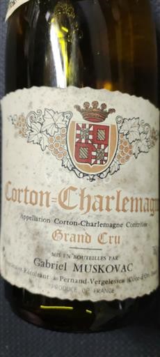 Bourgogne Corton-charlemagne Grand Cru Gabriel Muskovac 1999